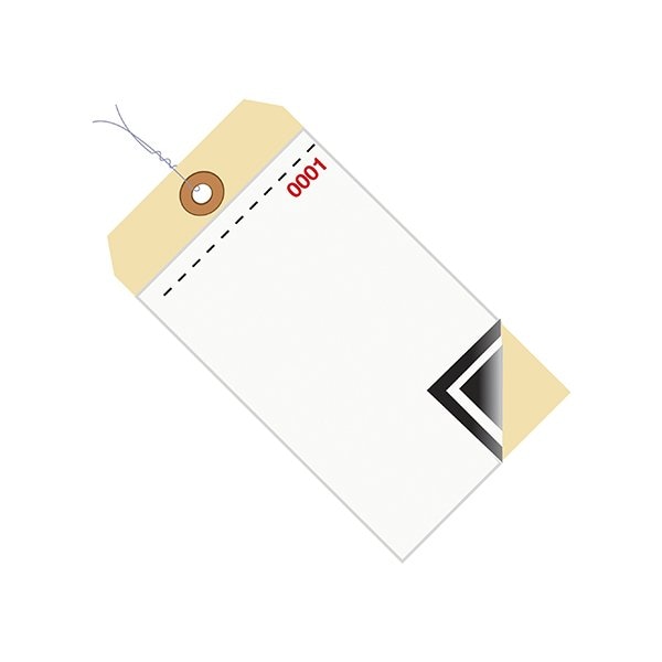 Bsc Preferred 6 1/4 x 3 1/8'' - 0000-0499 Inventory Tags 3 Part Blank w/Carbon No 8 - Pre-Wired, 500PK BUY00023660 - main